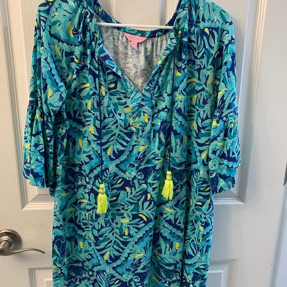Lilly Pulitzer Azita tunic dress - Blue crush size M